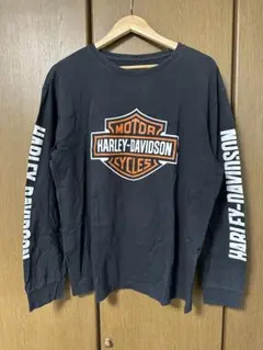 Harley-Davidson ロンT L ブラック 両袖ロゴ バー&シールドのサムネイル