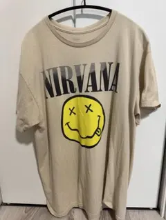 NIRVANA 니르바나 빈티지 티셔츠 베이지