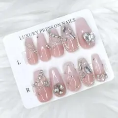 ♡ ワンホン フレンチガーリー ピンク ベイビーブーマー ネイルチップ 現品 ♡