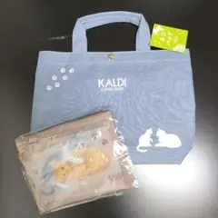 カルディ*ネコバッグ トート＆ポーチ*