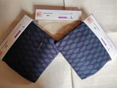 ユニクロ☆マリメッコ☆ヒートテック長袖☆ネイビー&アイボリー3着