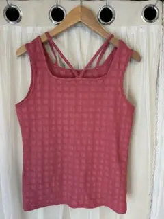 earth music&ecology ピンク タンクトップ M