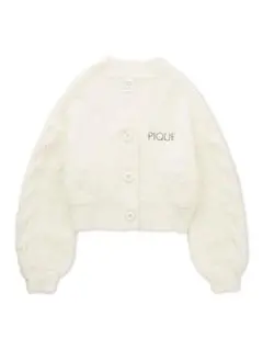 gelato pique フェザーアランカーディガン ホワイト