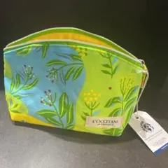 新品未使用　ロクシタン　ノベルティーポーチ　イエローグリーン