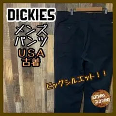 ワーク ディッキーズ メンズ ブラック チノ 38 2XL パンツ USA古着