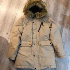 【美品】ジーユー GU 中綿 モッズコート ダウンジャケット ベージュ