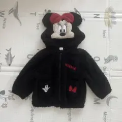 【未使用】RELA.　ミニー　ディズニー　ボア　パーカー　なりキッズ　90