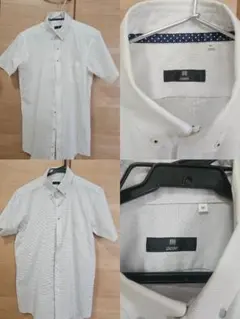 【2枚】SUIT SELECT 半袖ワイシャツ Mサイズ SKINNY 形態安定のサムネイル