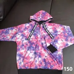 タイダイ柄フード付きトレーナー　150 派手