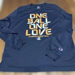 ミニバス　チャンピオン　Tシャツ　長袖　練習着　160 黒　ブラック