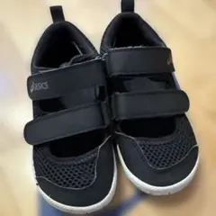 asicsアシックスサンダル黒16.5