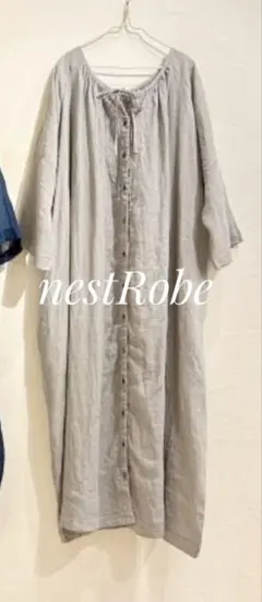 nestrobe✨ネストローブ ✨リネンインディゴ墨染め2wayドレスのサムネイル