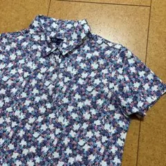 新品　未着用　23区GOLF 半袖ポロシャツ 総柄 花柄 サイズ2