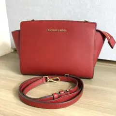 訳あり品 MICHAEL KORS マイケルコース ショルダーバッグ 赤 PVCのサムネイル