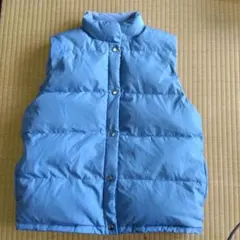 ダウンベスト ライトブルー