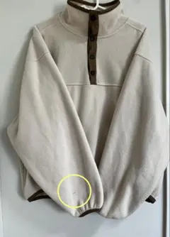 しまむら　ロゴスデイズ　フリースジャケット　Mサイズ　ベージュ　アイボリー