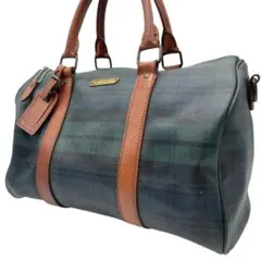 ポロ ラルフローレン ブラックウォッチ ハンドバッグ ミニボストンバッグ