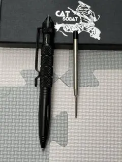 CAT SOBAT 블랙 펜 (리필 포함)