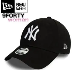 ニューエラ キャップ 帽子 9FORTY WOMEN ヤンキース ブラック