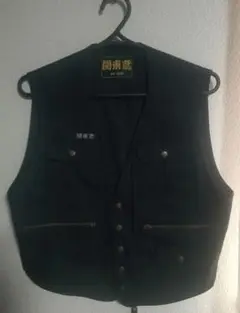 【美品】関東鳶 Mサイズ 黒ベスト ワークウェア ニッカベスト（作業着）