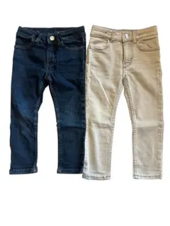 スリムフィットデニム2点セット　98cm