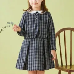 B:MING by BEAM チェックワンピース ボレロ2点セット　120
