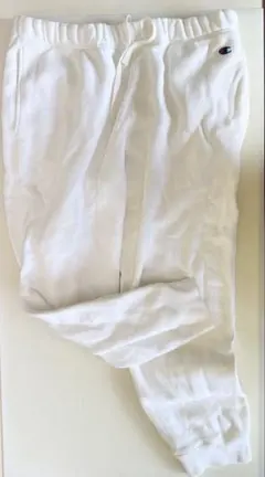 極美品✨ チャンピオンホワイトスウェットパンツ　！　日本製　白　Champion