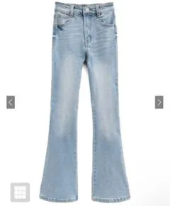 GRLハイウエストフレアデニムパンツSサイズcu498