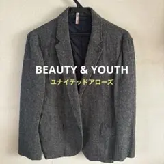 【BEAUTY & YOUTH】ビューティーアンドユース 霜降り　ジャケット　M
