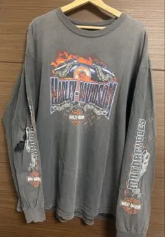 Harley-Davidson 長袖カットソー グレー　ハーレー
