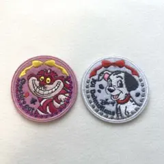 ディズニー 刺繍ステッカー 101匹わんちゃん チェシャ猫