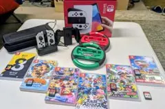 Nintendo Switch 有機ELモデル 新古品 ＆ ソフト 7 点と他