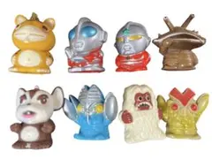 ウルトラマン　指人形　ソフビ　フィギュア 8体セット