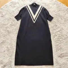 新品　ルフィル LEPHIL ラインオーバーワンピース 黒0サイズ ◇ラインオーバーワンピース（ワンピース）｜LE PHIL（ルフィル