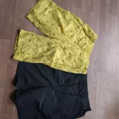 ２枚セット ハーフパンツ ポケモン柄120cm、黒130cm