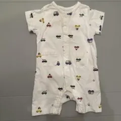 プティマイン　車柄ロンパース