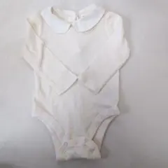 baby GAP アイボリー 襟付きロンパース 18-24m