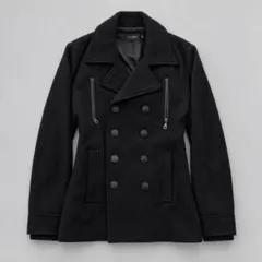 00's archive ナポレオンジャケット ウール混 ジップギミック リブ袖