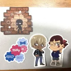不二家　ミルキークッキー　ステッカー　ペコちゃん　安室透