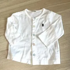 ミキハウス　カーディガン　白　70-80