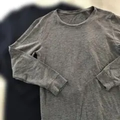 GU スタイルヒート長袖クルーネックインナー2色セット