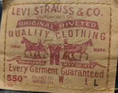 Levi's 90s 550 メキシコ製 先染めブラックのサムネイル