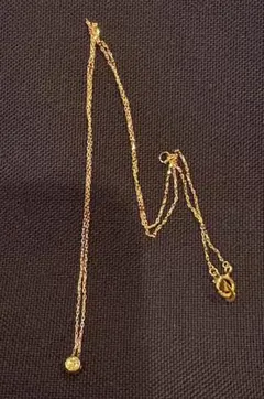 K18 一粒ダイヤモンド 0.08ct ネックレス