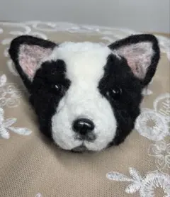 ぽんぽん　キーホルダー　犬　フレンチブルドッグ　フレブル　ハンドメイド