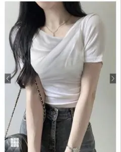 ドレープカシュクールトップス[dk1413]