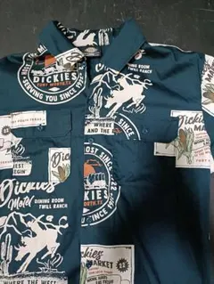 【極美品】Dickies 100周年 総柄 シャツ L