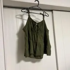 ROMWE オリーブグリーン XL キャミソール