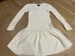 ポロ　ラルフローレン　白　ニットワンピース　6歳　　未使用