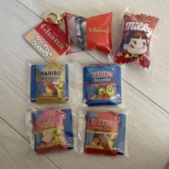 ハリボー HARIBO シャカシャカキーホルダー 4種とガーナ、ミルキー