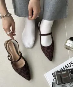 discoat ポインテッドストラップシューズ